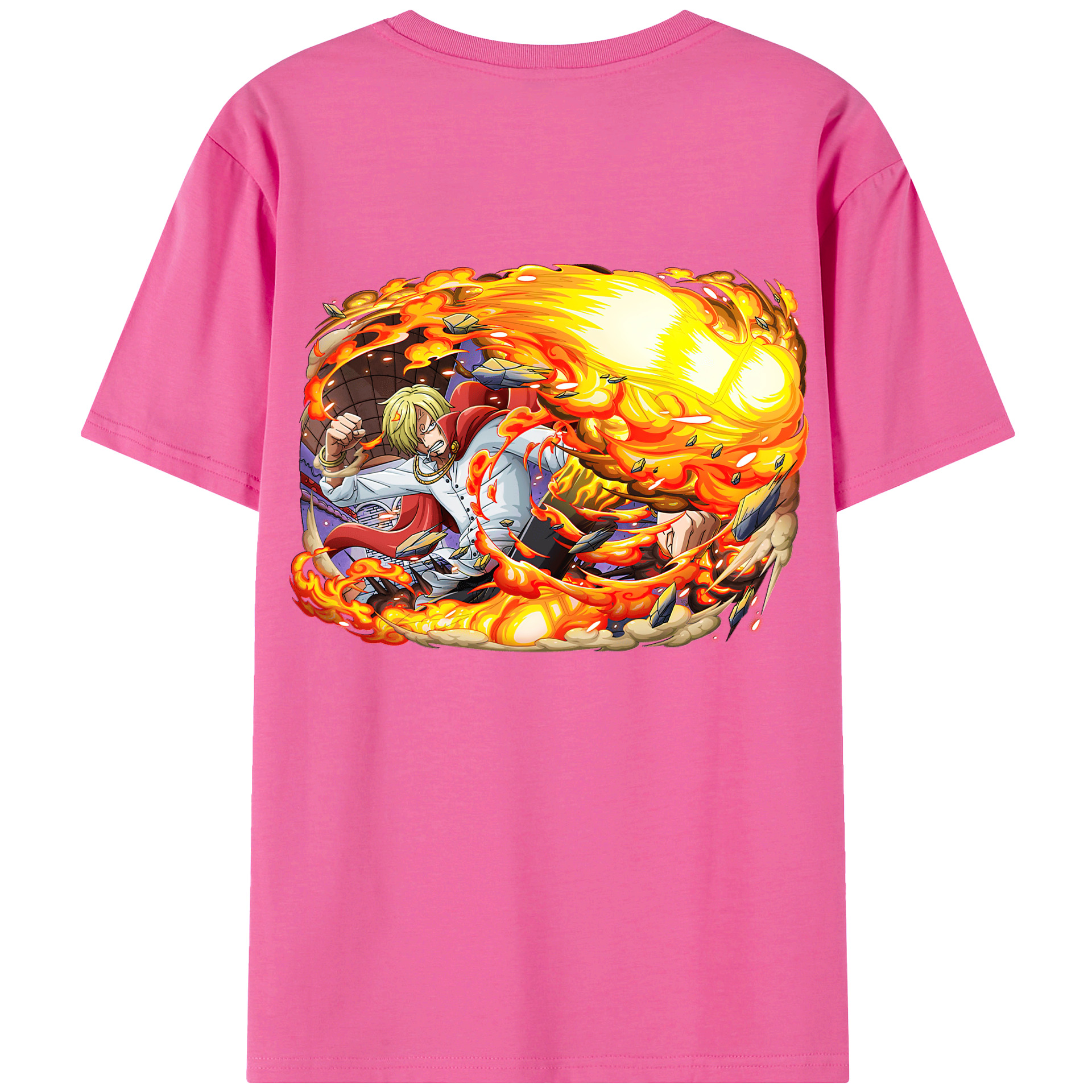 （画像用） ワンピース サンジ ONE PIECE Sanji レディース半袖Tシャツ(バックプリント)